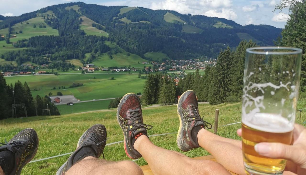 Konstanzer Bergblick Mit Wintergarten Oberstaufen Exterior foto